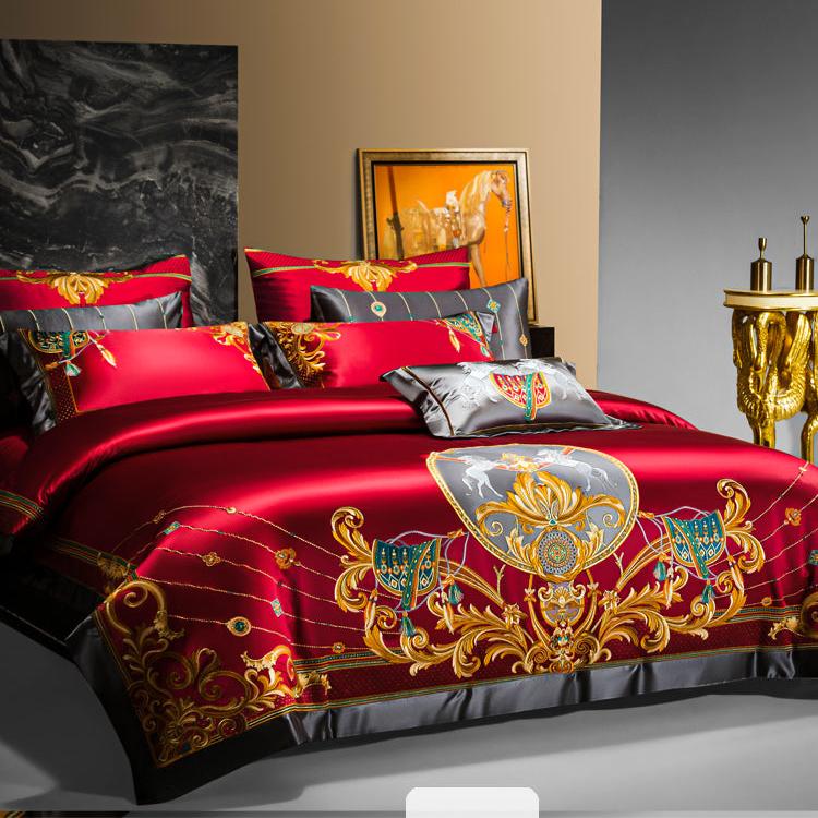 Aristocrat Red Luxury Bedding Set