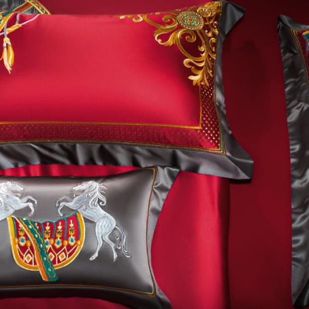 Aristocrat Red Luxury Bedding Set