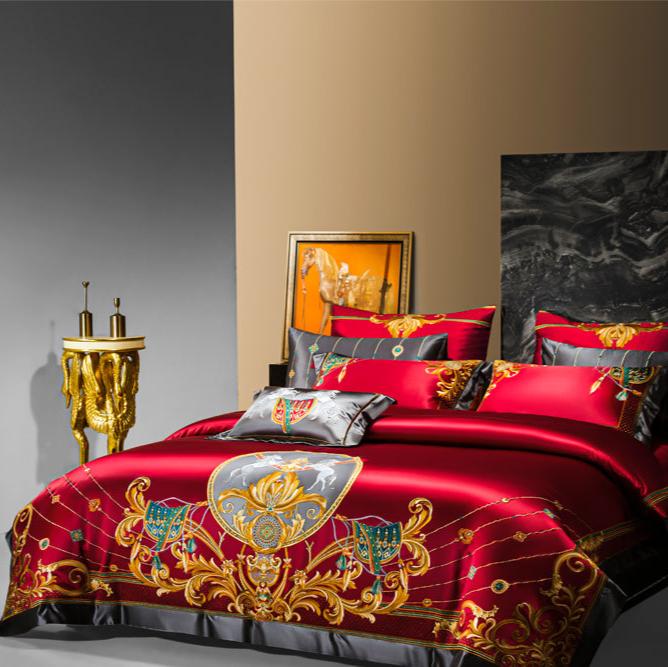 Aristocrat Red Luxury Bedding Set