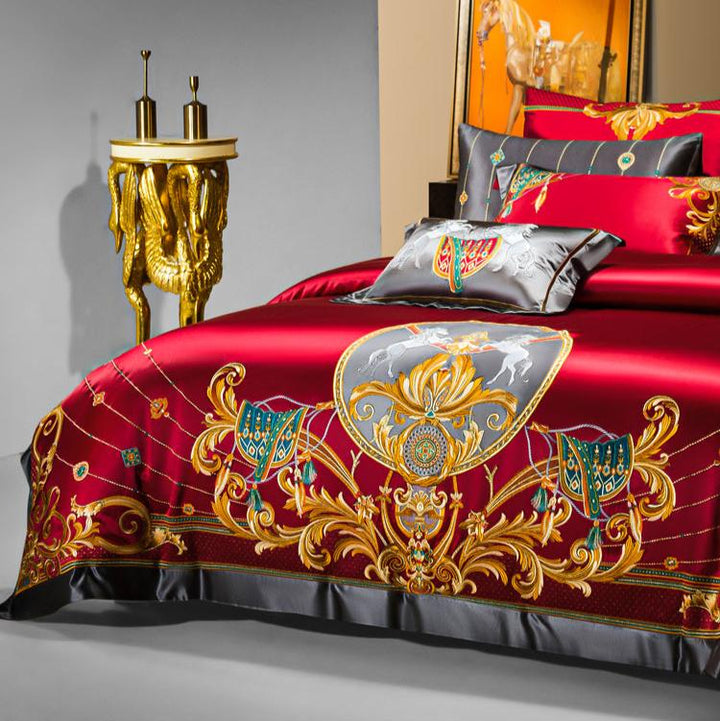 Aristocrat Red Luxury Bedding Set