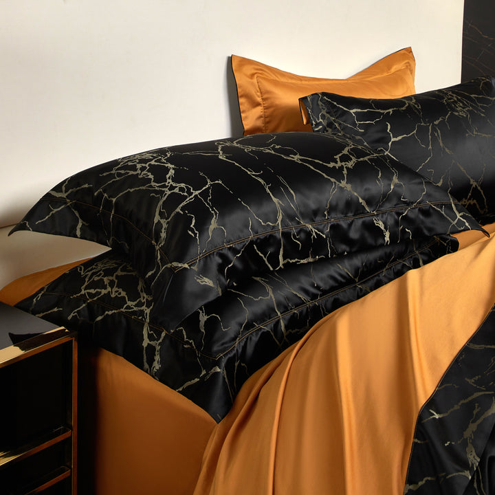 Black Marble Luxury Duvet Cover Set