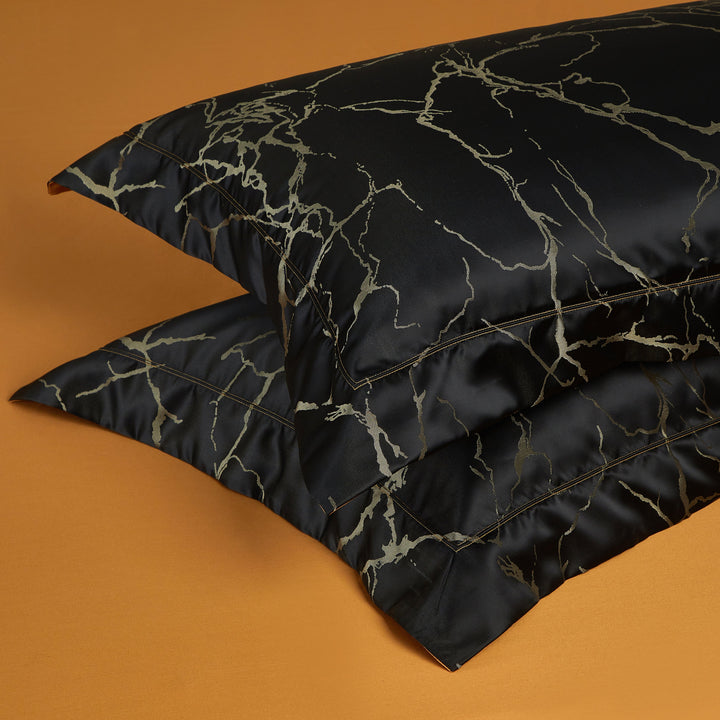 Black Marble Luxury Duvet Cover Set