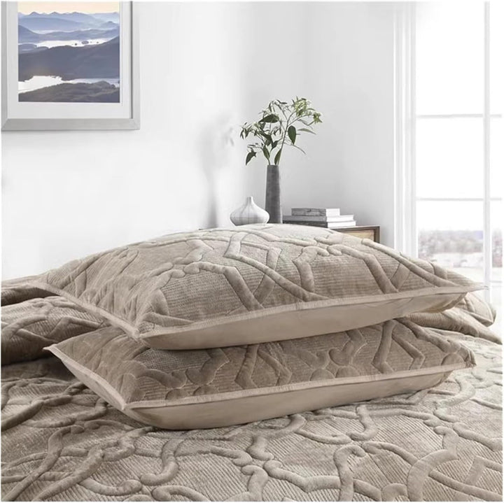 Brown Eclise 3-Piece Bedspread Set