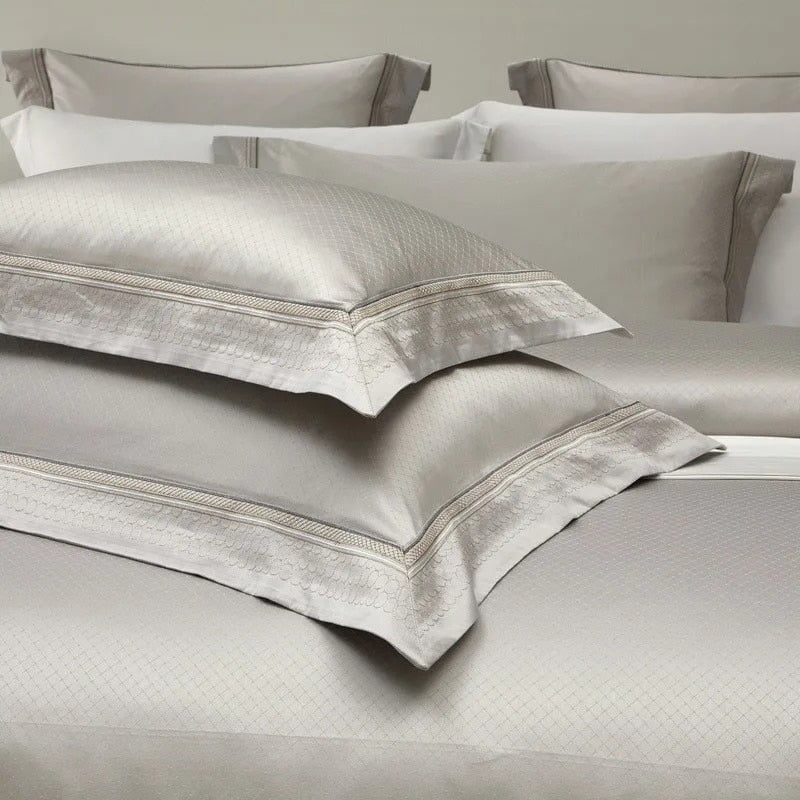 Geometric Harmony Egyptian Cotton Pillowcases (Set of 2)