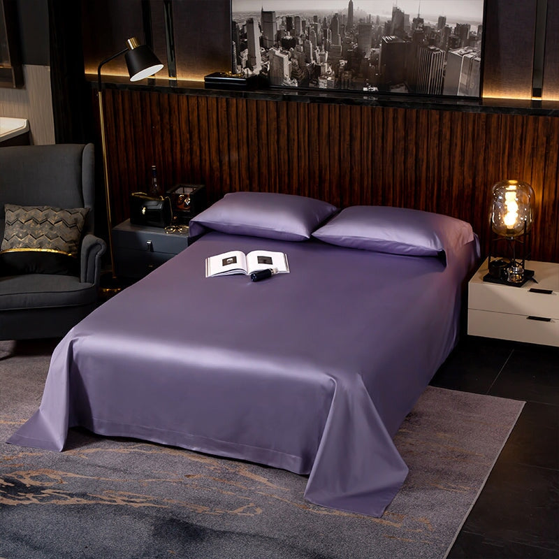 Hotel Lux Purple Egyptian Cotton Duvet Cover Set (600 TC)