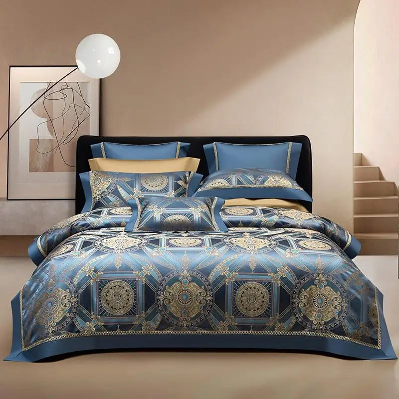 Imperial Sapphire Luxury Duvet Cover Set