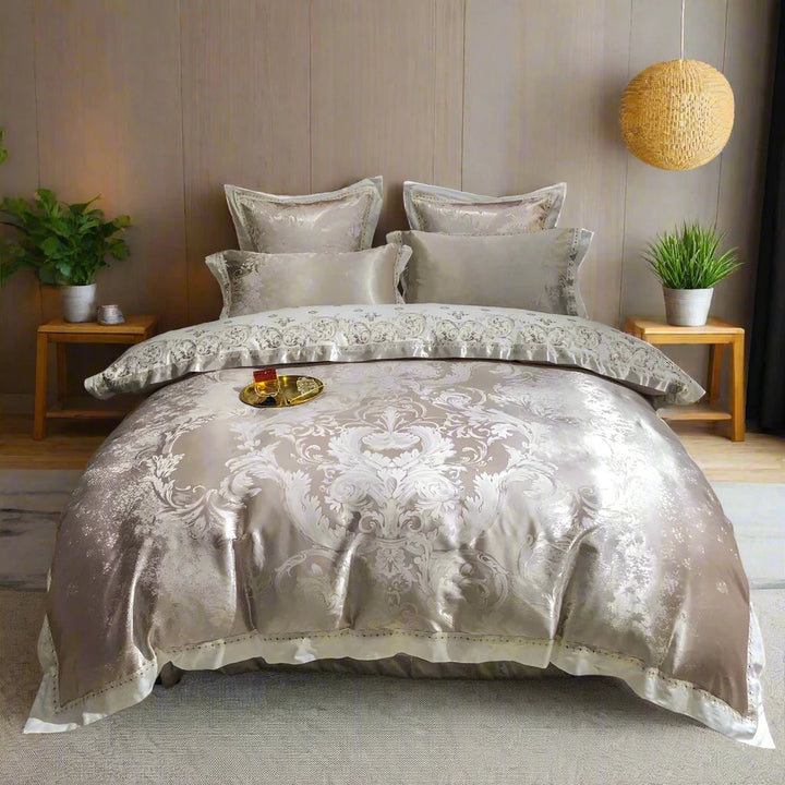 Laroux Luxury Jacquard Duvet Cover Set