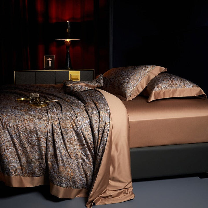 Mocha Luxury Duvet Cover Set (1000 TC)