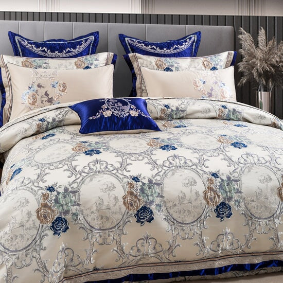 Oriental Jacquard Luxury Bedding Set (600 TC)