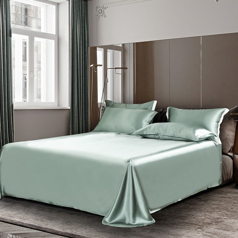 Premium Green Mulberry Silk 22 mm Bedding Set