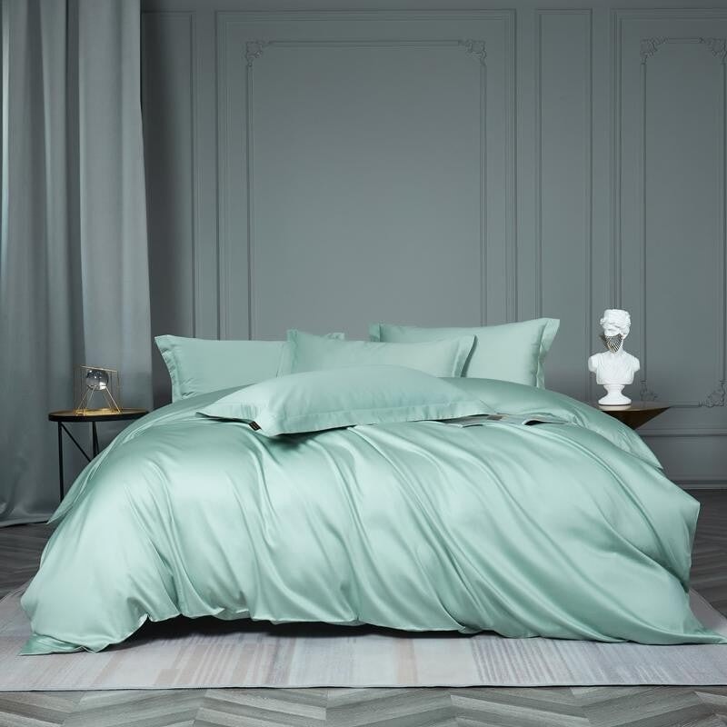 Prestige Light Green 1000 TC Duvet Cover Set