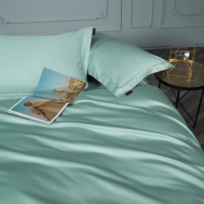 Prestige Light Green 1000 TC Duvet Cover Set