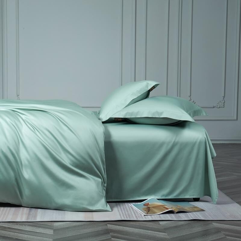 Prestige Light Green 1000 TC Duvet Cover Set