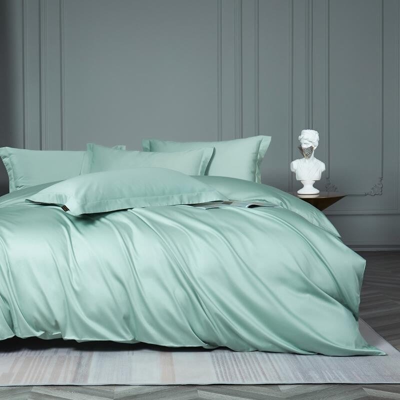 Prestige Light Green 1000 TC Duvet Cover Set