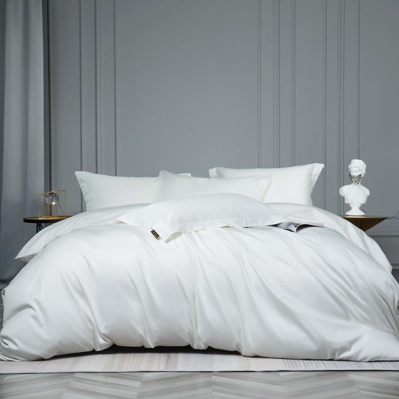 Prestige White 1000 TC Duvet Cover Set