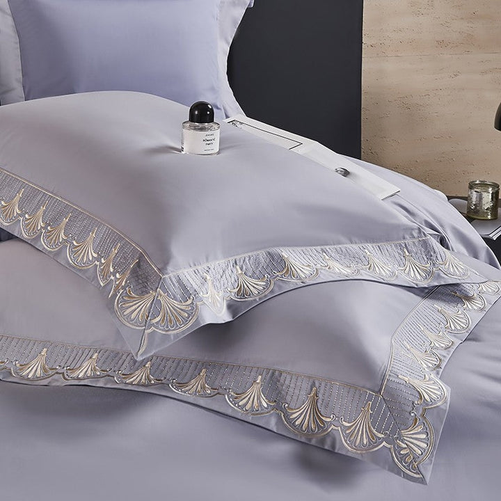 Seashell Serenade Lilac Duvet Cover Set