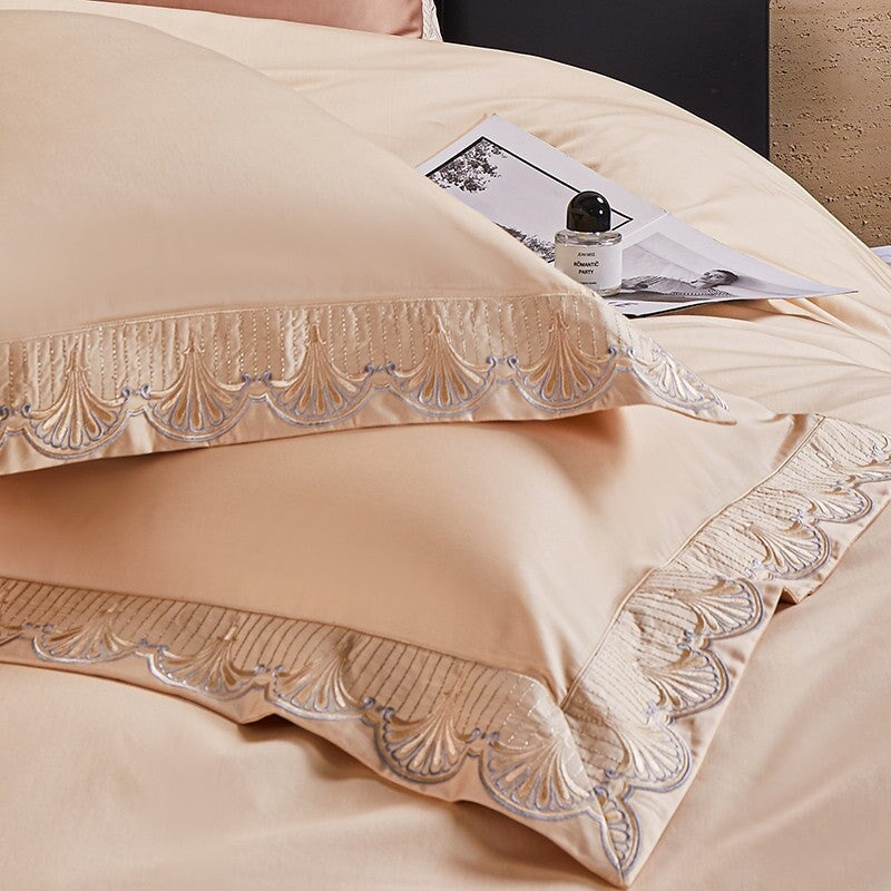 Seashell Serenade Peach Duvet Cover Set