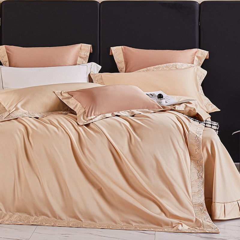 Seashell Serenade Peach Duvet Cover Set