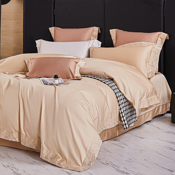 Seashell Serenade Peach Duvet Cover Set