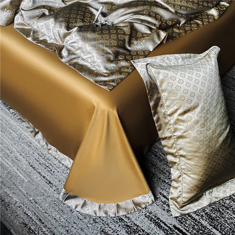 Stella Brown 1000 TC Luxury Duvet Cover Set