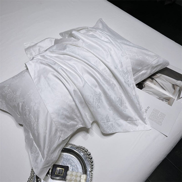 White Blossom 800TC Duvet Cover Set