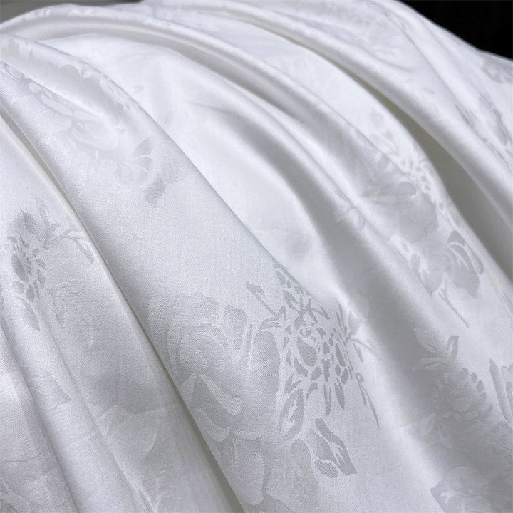 White Blossom 800TC Duvet Cover Set