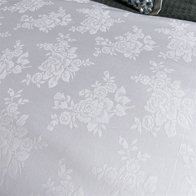 White Blossom 800TC Duvet Cover Set