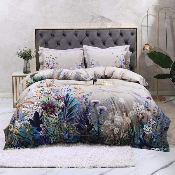 Lovely Flower Botanical Duvet Cover Set, Pink Floral Bedding, selling Single Double Full Cali Queen King Size, Text n Size Customizable