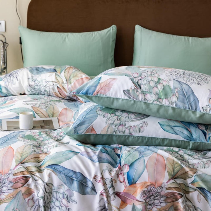 Meadowsweet Duvet Cover Set (Egyptian Cotton, 500 TC)