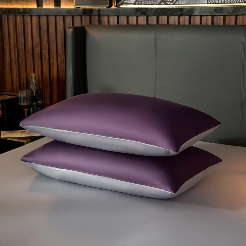 Reversible Violet Duvet Cover Set (Egyptian Cotton, 600 TC)